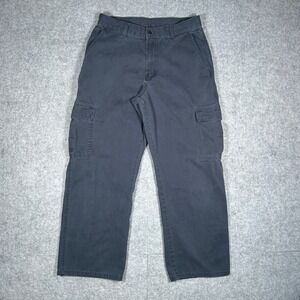 Dickies cargo pants Men 30x30(28x27) Black workwear loose wide leg baggy fit